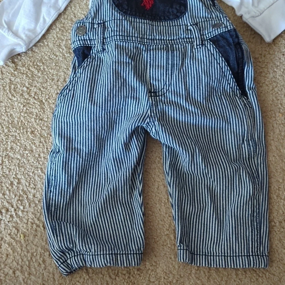 U.S Polo Assn. Overalls with Long Sleeve One Piece Size 6/9 Month